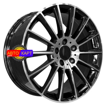8x18/5x112 ET43 D66,6 5459 Gloss Black Machine Face (PDW)