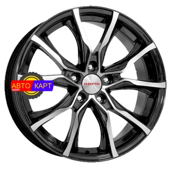 7,5x17/5x100 ET45 D56,1 Твист (КС697М) Алмаз черный