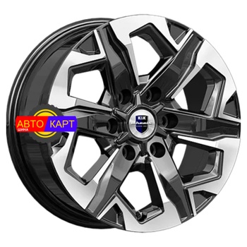 7,5x17/6x139,7 ET25 D78,1 Тейт (КС1050) Алмаз черный