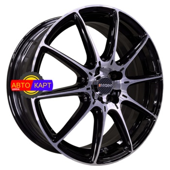 6,5x17/5x108 ET43 D65,1 FA8537 Gloss Black Machined Face (ZJH) FlowForming