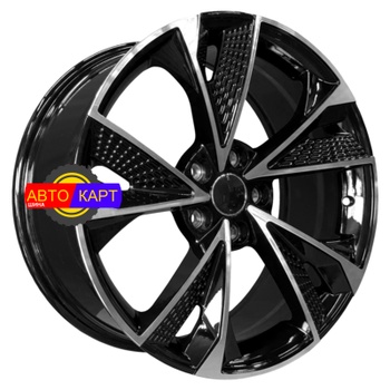 8x18/5x112 ET38 D66,45 5492 Gloss Black Machine Face (PDW)