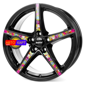 8x18/5x114,3 ET45 D70,1 Raptr Diamond Black With Stickerbomb