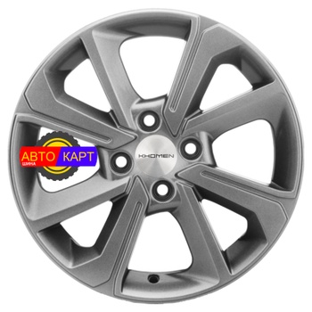 6x15/4x100 ET37 D60,1 KHW1501 (XRay) G-Silver