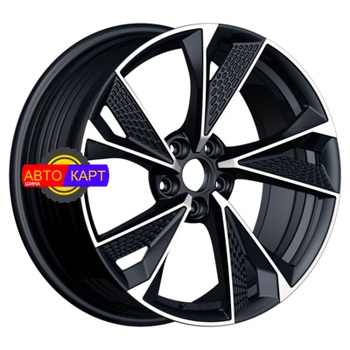 8x18/5x112 ET39 D66,56 ULF-R39P Gloss Black Machined Face (ZJH) FlowForming