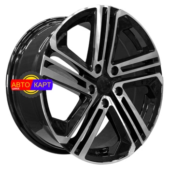 7,5x17/5x112 ET45 D57,1 5240 Gloss Black Machine Face (PDW)