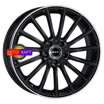 8x19/5x112 ET38 D66,6 Komet Gloss Black Mirror Ring