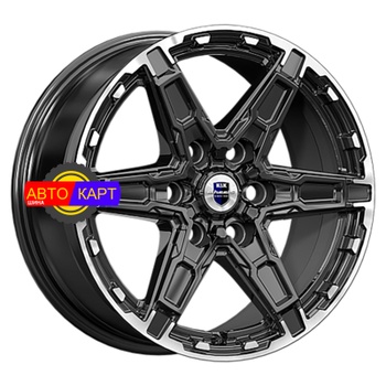 8x18/6x139,7 ET42 D75,1 Дистрикт (КС1159) черный бриллиант