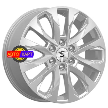 8x20/6x139,7 ET38 D67,1 КР007 (Pajero Sport) Elite Silver