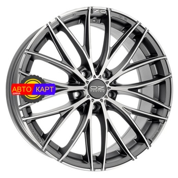 8x17/5x112 ET35 D75 Italia 150 Matt Dark Graphite Diamond Cut