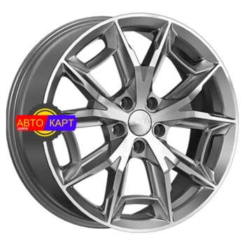 7,5x19/5x114,3 ET35 D60,1 Паркер (КЛ382) Алмаз графит