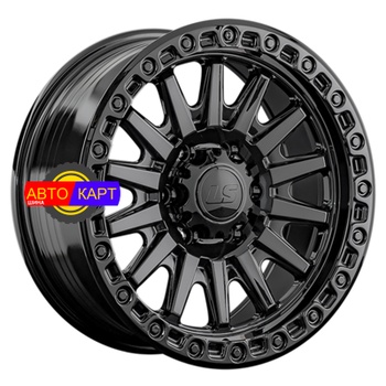9x18/6x139,7 ET15 D106,1 RC90 BK (конус, Колпак+лого)