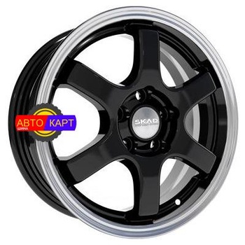 6x15/5x100 ET38 D57,1 Киото (КЛ249) Антрацит-алмаз (АРС 014 black)