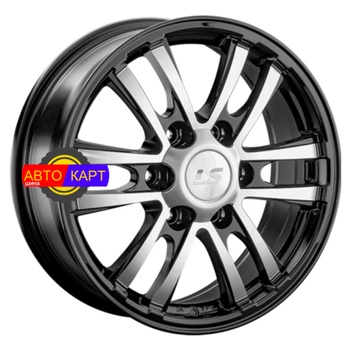 7x17/6x139,7 ET30 D106,1 1287 BKF (конус, Колпак+лого)