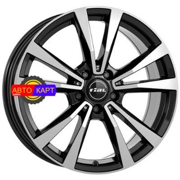 8x18/5x112 ET38 D66,5 M12 Diamant black front polished