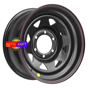8x16/6x139,7 ET10 D110 Toyota Hilux 2.5D, 3.0D (треуг. мелкий) Черный (LTM) (с увелич.полкой)