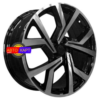 7,5x17/5x100 ET42 D57,1 5228 Gloss Black Machine Face (PDW)