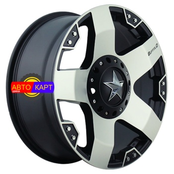 9x18/5x127 ET0 D87,1 BW-775 Black machined with dark tint