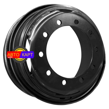 8,5x20/10x335 ET168 D281 M22 Black (Д8.5-3101012) (12 мм) МАЗ-64229, 6303, 53366, 6301 3 250 кг