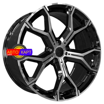 10,5x20/5x112 ET40 D66,6 5445 Gloss Black Machine Face (PDW)