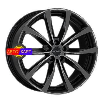 8x19/5x114,3 ET50 D76 Wolf Gloss Black