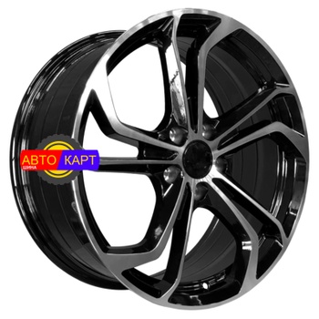 7,5x17/5x112 ET42 D57,1 5457 Gloss Black Machine Face (PDW)