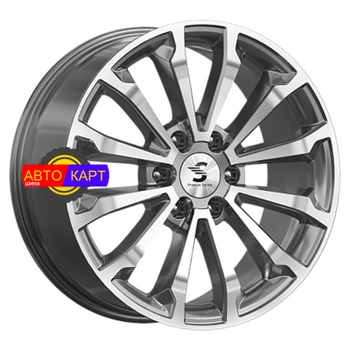 8,5x20/6x139,7 ET25 D106,1 КР006 (Land Cruiser Prado) Diamond Gloss Graphite