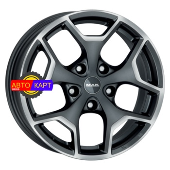 7,5x17/5x108 ET39 D72 Liberty Gunmetal Mirror Face