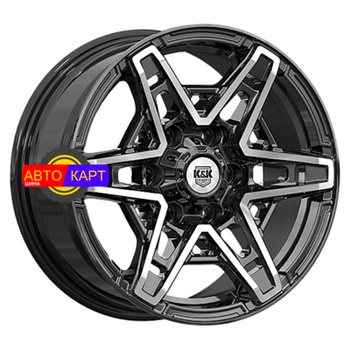 8x17/6x139,7 ET42 D75,1 Блэкберн (КС1129) Алмаз черный
