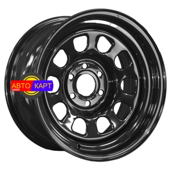 8x16/6x114,3 ET0 D66 Nissan Navara D40 2.5TD Semicircle Gloss Black (LTM)