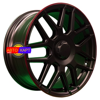 8,5x19/5x130 ET38 D66,6 L5424 Satin Black Red Lip (PDW)