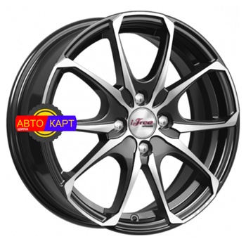 6x16/4x100 ET45 D60,1 Такеши (КС877) Блэк Джек