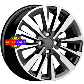 6,5x16/4x100 ET49 D54,1 Эрман (КС997) Алмаз черный