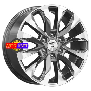 8x20/6x139,7 ET60 D95,10 КР007 (Land Cruiser 300) Diamond Gloss Graphite