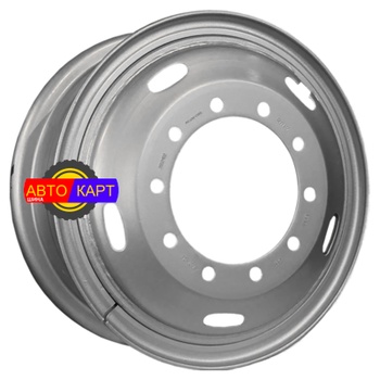 8,5x24/10x335 ET180 D281 Silver (16 мм) Камаз 6580 / Вольво / Скания / Ман / Мерседес 4 750 кг (б/к)