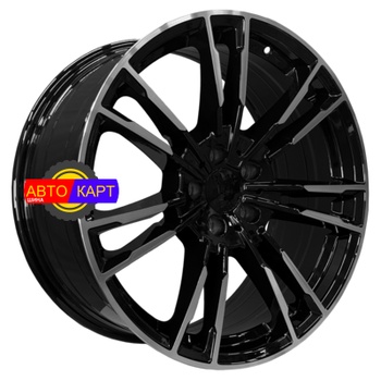 9,5x19/5x112 ET35 D66,5 5380 Gloss Black Machine Face (PDW)