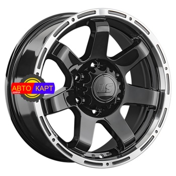 7,5x17/6x139,7 ET25 D106,1 1289 BKL (конус, Колпак+лого)