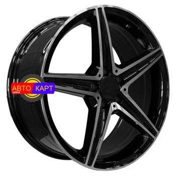 9x19/5x112 ET38 D66,6 5261 Gloss Black Machine Face (PDW)