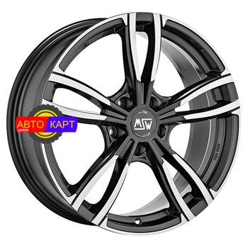 7,5x17/5x112 ET35 D73 73 Gloss Dark Grey Full Polished