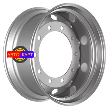 14x22,5/10x26 ET0 D281 RAL9006 (JNTS) (б/к) 6 100 кг при 40 км/ч