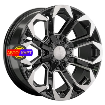 9x17/6x139,7 ET20 D106,1 1366 BKF (конус, Колпак+лого)